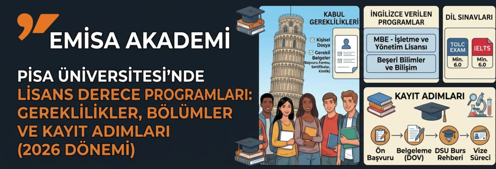 Pisa Üniversitesi’nde Lisans Eğitimi