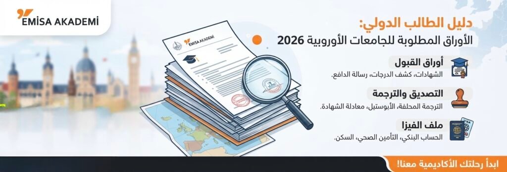 International Student Guide: Required Documents for European University Admissions and Visa Application 2026